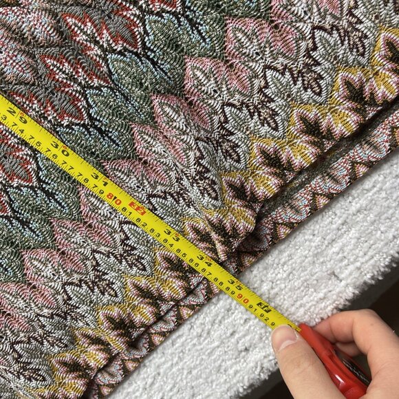 Twik By Simons Bodycon Dress Boho Retro Missoni-Style Multicolor 70's Chic Sz L - Picture 10 of 16